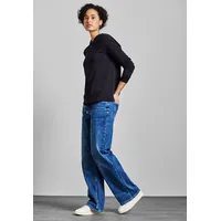 STREET ONE Damen, A303188 Sweat Hoodie Deep tint Blue,