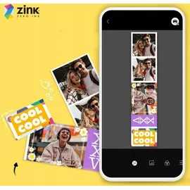 HP Sprocket Panorama Biała (313.58 dpi), Etikettendrucker Grau