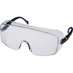 3M 2800 Schutzbrille AS/UV, PC, klar, einstellbar, ideal als Überbrille für Brillenträger