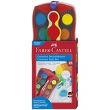 Faber-Castell Farbkasten Connector rot, 24er-Set (125031)