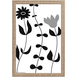 walther + design Liv Holz Bilderrahmen 20x30 cm, GRAU, Blumen