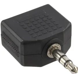 InLine Audioadapter Mini-Phone 3,5mm-Klinken-Stecker Stereo / 2x 3,5mm-Klinken-Buchse (99301)