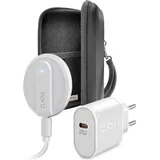 SBS Always on Charge KIT, Indoor, USB, Kabelloses Aufladen, Weiß