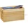 Relaxdays Kabelbox 26 x 14 x 14 cm 1-tlg. braun