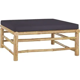 vidaXL Garten-Lounge-Set 4-tlg. grau Bambus