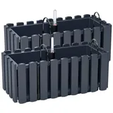 Prosperplast Blumenkasten 38 x 18 x 16,2 cm Anthrazit