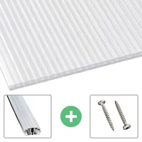 Scobalit Polycarbonat Stegplatte 16 mm Opal-Weiß X-Struktur 980 x 2000