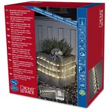 Konstsmide Lichterschlauch Kunststoff 6m 96 warm weiße Dioden batteriebetrieben IP44
