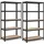 Songmics Schwerlastregal 5 Ablagen Stahl 40 x 90 x 180 cm schwarz