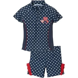 Playshoes 461242 Blau Rot, Weiß