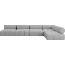 altdecor Modulares Sofa Ecksofa in L-Form - Samaro-L3 - 380x190x70 cm Hellgrau universal, links/rechts Corner modular Sofa Eckcouch Couch Wohnlands... - Hellgrau/Grau