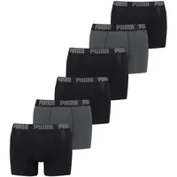 Puma Cat Boxer Shorts Black / Anthracite M 6er Pack