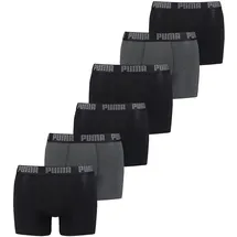 Puma Cat Boxer Shorts Black / Anthracite M 6er Pack