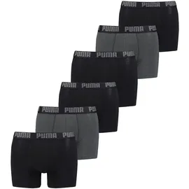 Puma Cat Boxer Shorts Black / Anthracite M 6er Pack