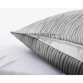 KLEINE WOLKE Mino Gestreift Silber 155 x 220 cm + 2 x 80 x 80 cm