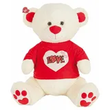 CREACIONES LLOPIS Plüschbär Love Glitzernd T-Shirt 90 cm Blau