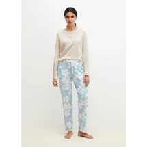 Marc O'Polo Pyjamahose Mix N Match Blau M