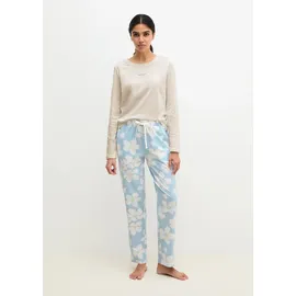 Marc O'Polo Pyjamahose Mix N Match Blau M