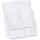 Relaxdays Prospekthalter A4 / DIN Lang, 2 Etagen, Acryl, Flyer Aufsteller Tisch & Wand, HBT: 27,5x24x15cm, Transparent