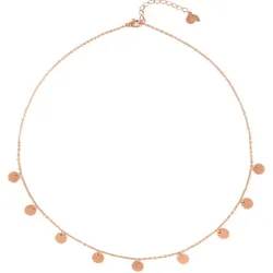 Hey Happiness Halskette mit mehreren Kreisen aus Edelstahl Rosegold Damen 