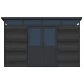 Weide Gartenhaus 3,38 x 2,18 m Anthrazit