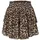 cloud5ive Sommerrock Miniröcke Animalprint Braun/Schwarz S