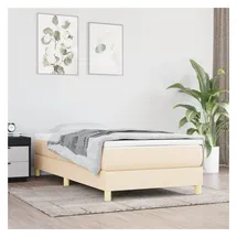 vidaXL Boxspringbettgestell 90 x 200 cm Creme
