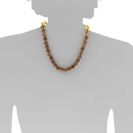 Ostsee-Schmuck Kette ohne Anhänger Kugel 10 mm Bernstein