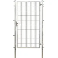 Floraworld Doppelstabmatten Gartentor 100 x 200 cm Feuerverzinkt