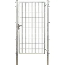 Floraworld Doppelstabmatten Gartentor 100 x 200 cm Feuerverzinkt