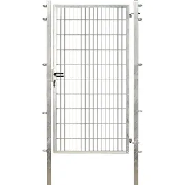 Floraworld Doppelstabmatten Gartentor 100 x 200 cm Feuerverzinkt