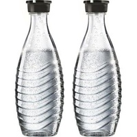 Sodastream Karaffe Glaskaraffe, Duopack, mit Deckel, 2x 0,6 Liter