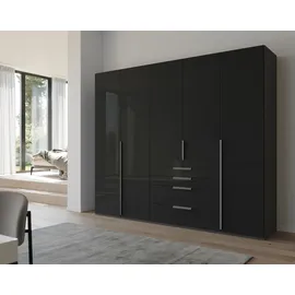 Rauch Drehtürenschrank Purisma 251 x 223 x 60 cm Grau/Schwarz
