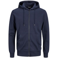 JACK & JONES Herren JJEBASIC SWEAT ZIP HOOD NOOS, Navy Blazer/Fit:slim, XS