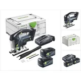 Festool CARVEX PSBC 420-Basic Akku Pendelstichsäge 18 V 120 mm Brushless + 2x Akku 5,0 Ah + Ladegerät + Systainer