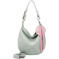 Schultertasche FRITZI AUS PREUSSEN "Fritzi Hobo", Damen, Gr. B/H/T: 10cm x 31cm x 33cm, grün (mint), Polyurethan (PU), unifarben, Taschen, mit abnehmbaren Schultergurt