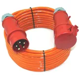 maxgo® CEE PUR Verlängerung H07BQ-F 5G2,5 5x2,5 32A MENNEKES Phasenwender 10m Elektro-Kabel, (1000 cm), 5G2.5/ 10m mit Phasenwender