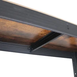 Trutzholm Wohnzimmerregal 150x75x30 cm dunkel Traglast 650 kg Steckregal Schwerlastregal Lagerregal
