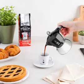 Bialetti Moka Induction 6 Tassen schwarz/silber