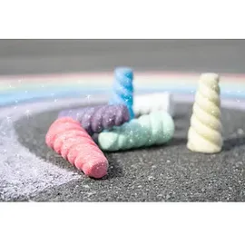 Eberhard Faber Einhorn Straßenmalkreide Glitzer farbsortiert 6 St.