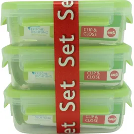 Emsa Frischhaltedosen Clip & Close grün 3 x 0,55 l