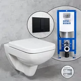 Geberit Renova Plan Wand-WC & Tellkamp WC-Sitz mit neeos Vorwandelement,, 202170600+16791BM#SET,