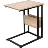 Woltu Beistelltisch Kaffeetisch Couchtisch Sofatisch Nachttisch Betttisch Laptoptisch, Gestell aus Metall, Tischpltte aus Spanplatte, 55x36x59,5cm(BxTxH),