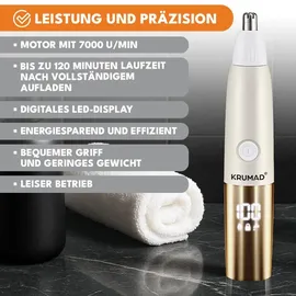 krumad Nasenhaartrimmer 3in1 Schwarz