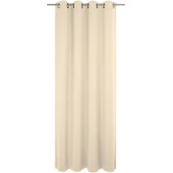 Vorhang WIRTH "Newbury", beige, B:130cm H:215cm, Baumwolle, Polyester, Gardinen, nach Maß