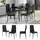 Vicco Esszimmerstuhl Grand Kunststoff schwarz 6er Set