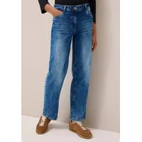 Cecil Damen 3716199 Wide Leg Jeans, mid Blue Used