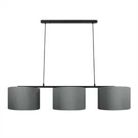 Paco Home Tischlampe Grau/Schwarz