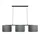 Paco Home Tischlampe Grau/Schwarz