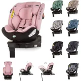 Chipolino Kindersitz Tourino i-Size (40-150cm) Isofix, höhenverstellbar, drehbar rosa